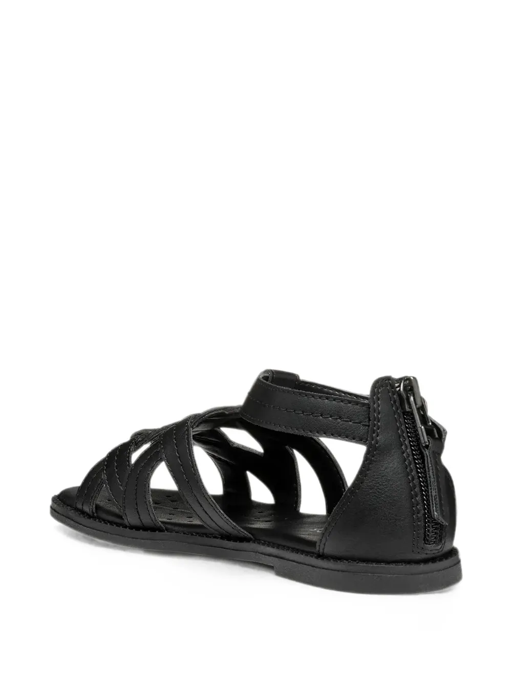 Geox Kids Karly cage-style buckled sandals Zwart