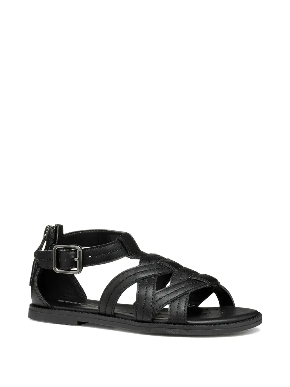 Geox Kids Karly cage-style buckled sandals Zwart