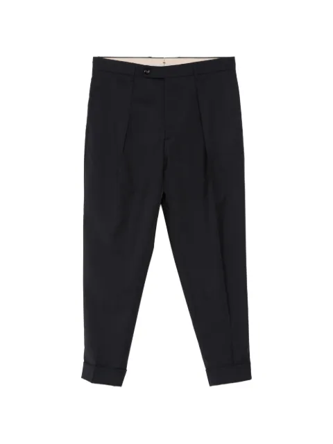 Berwich Chiaia broek met plooien en omgeslagen pijpen