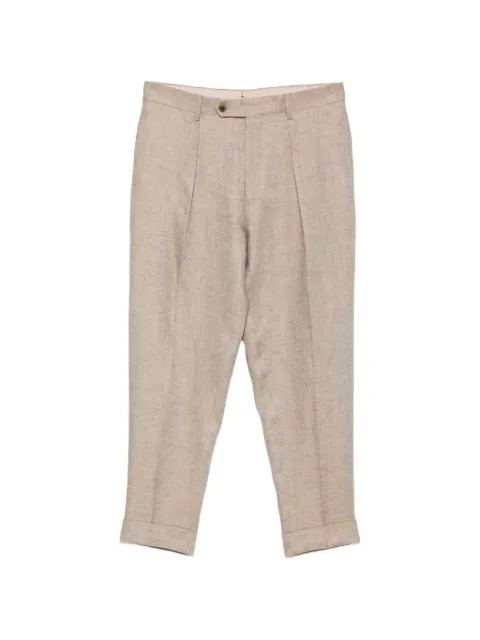 Berwich Chiaia pleated turn-up trousers