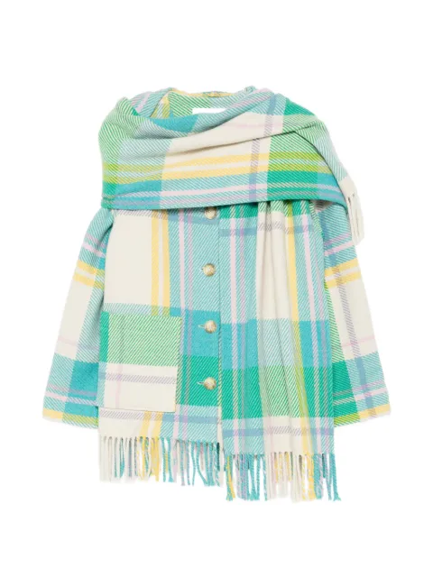 Mira Mikati blanket scarf coat