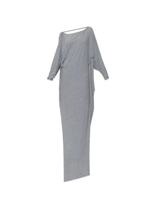 grey fitted maxi dress DSQUARED2 Open Back Long Sleeve | Style-Color-Dim:AD3D106687_AA350_M