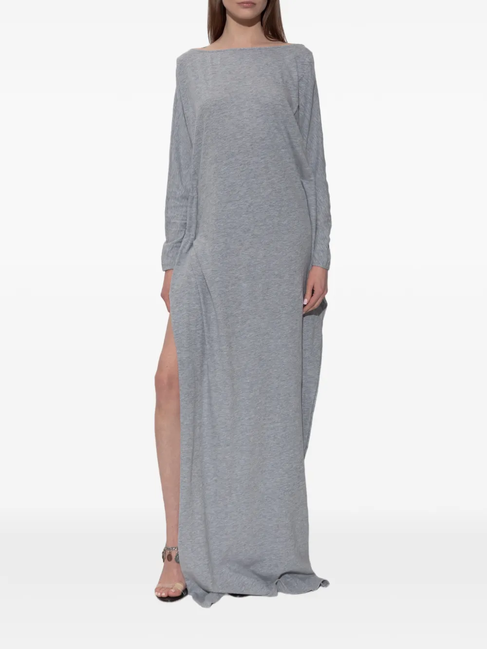 DSQUARED2 Jurk met open rug en lange mouwen Grijs