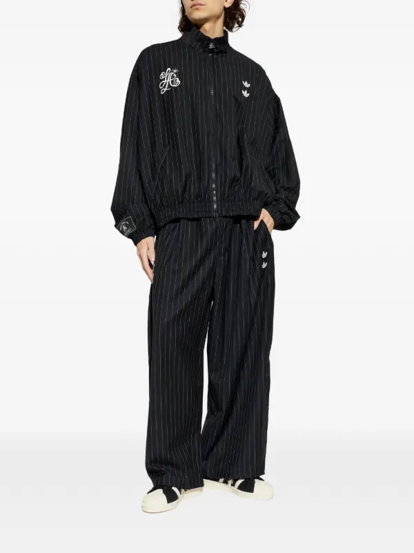 Adidas Chavarria ピンストライプワイドパンツ | ブラック | FARFETCH JP
