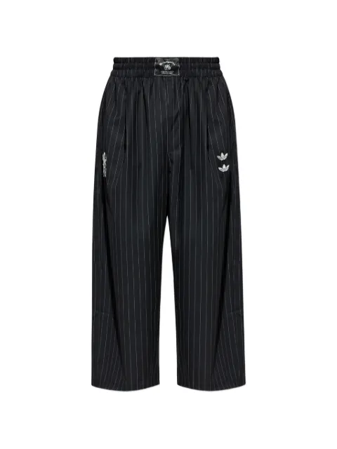 adidas Chavarria pinstripe-pattern wide-leg trousers