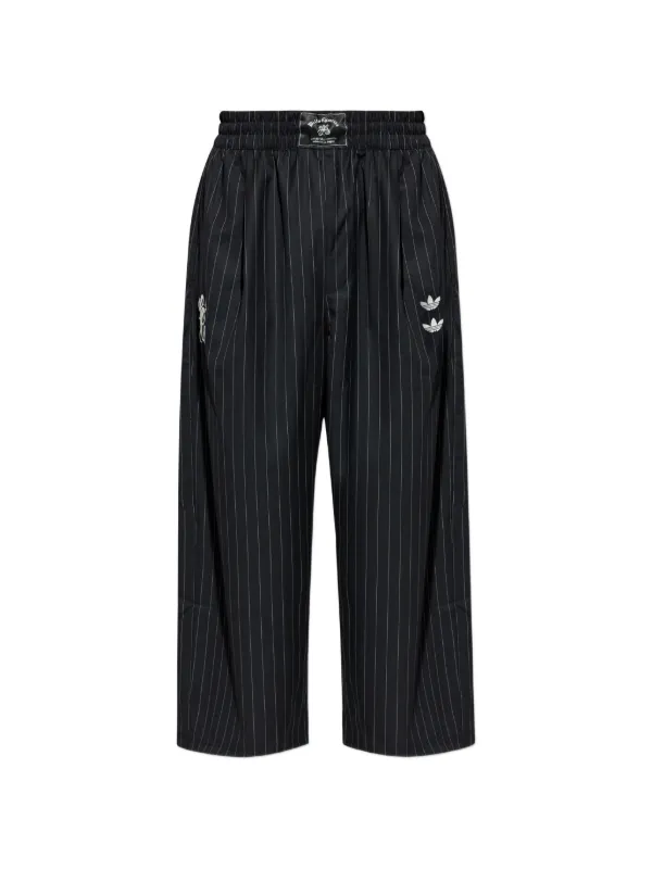 Adidas Chavarria ピンストライプワイドパンツ | ブラック | FARFETCH JP