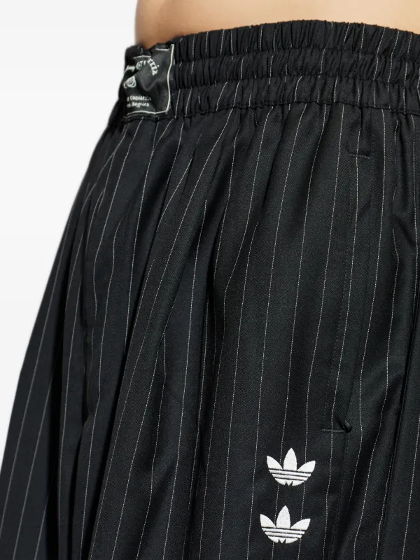 Adidas Chavarria ピンストライプワイドパンツ | ブラック | FARFETCH JP