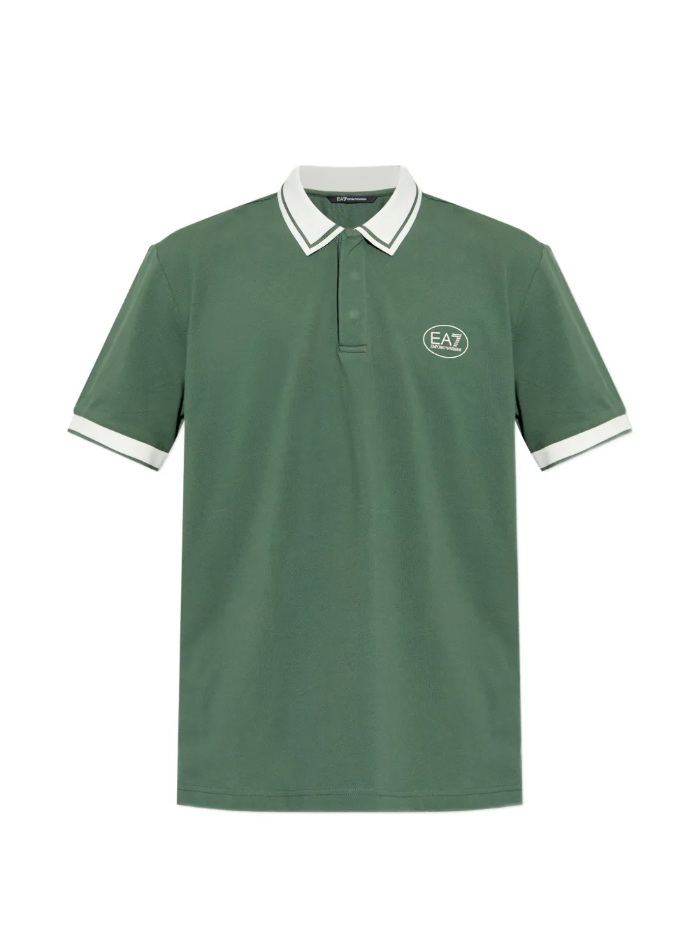 Ea7 Emporio Armani collared short-sleeve T-shirt - Verde