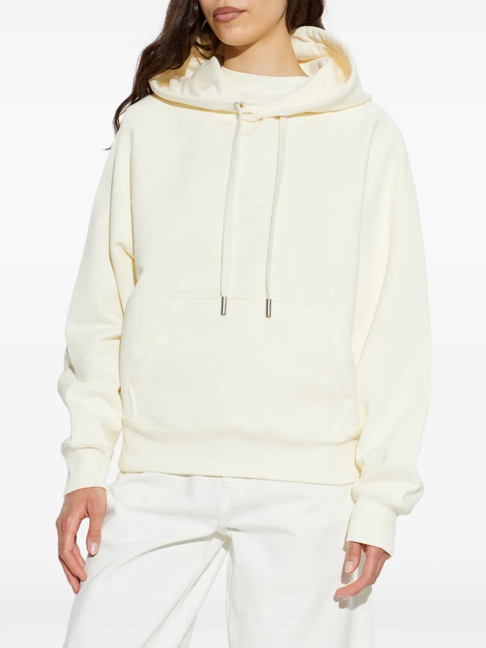  Ami Paris Drawstring Hooded Sweatshirt - Neutrals 