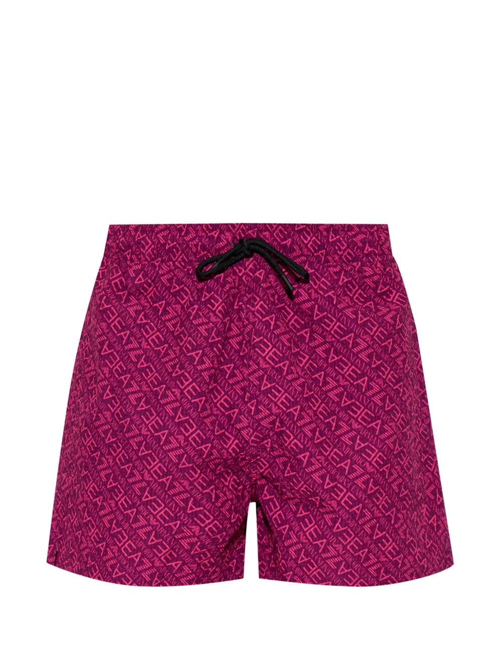Ea7 Emporio Armani print-detail drawstring swim shorts - Rosa