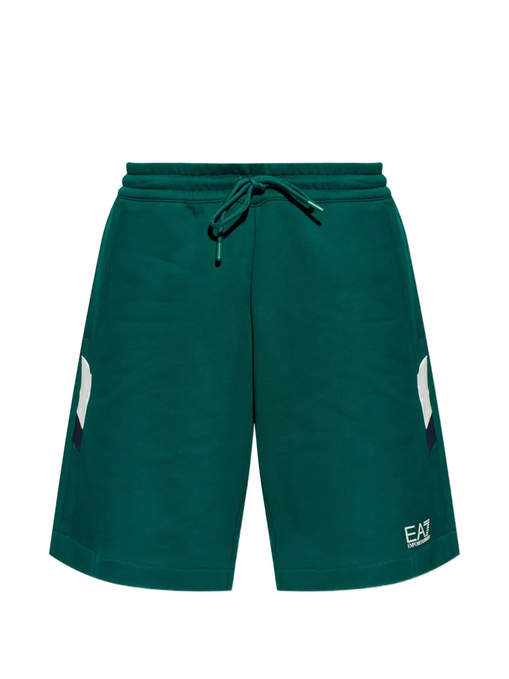 Ea7 Emporio Armani logo-print track shorts - Verde