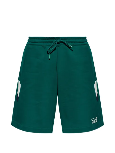 Ea7 Emporio Armani logo-print track shorts