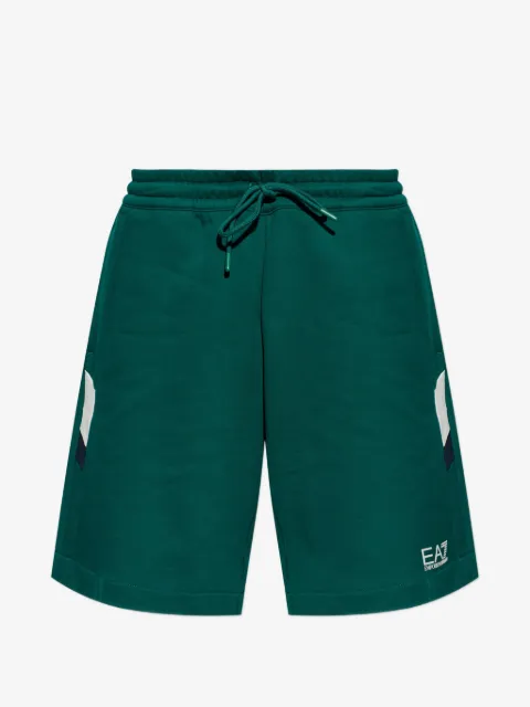 Ea7 Emporio Armani logo-print track shorts