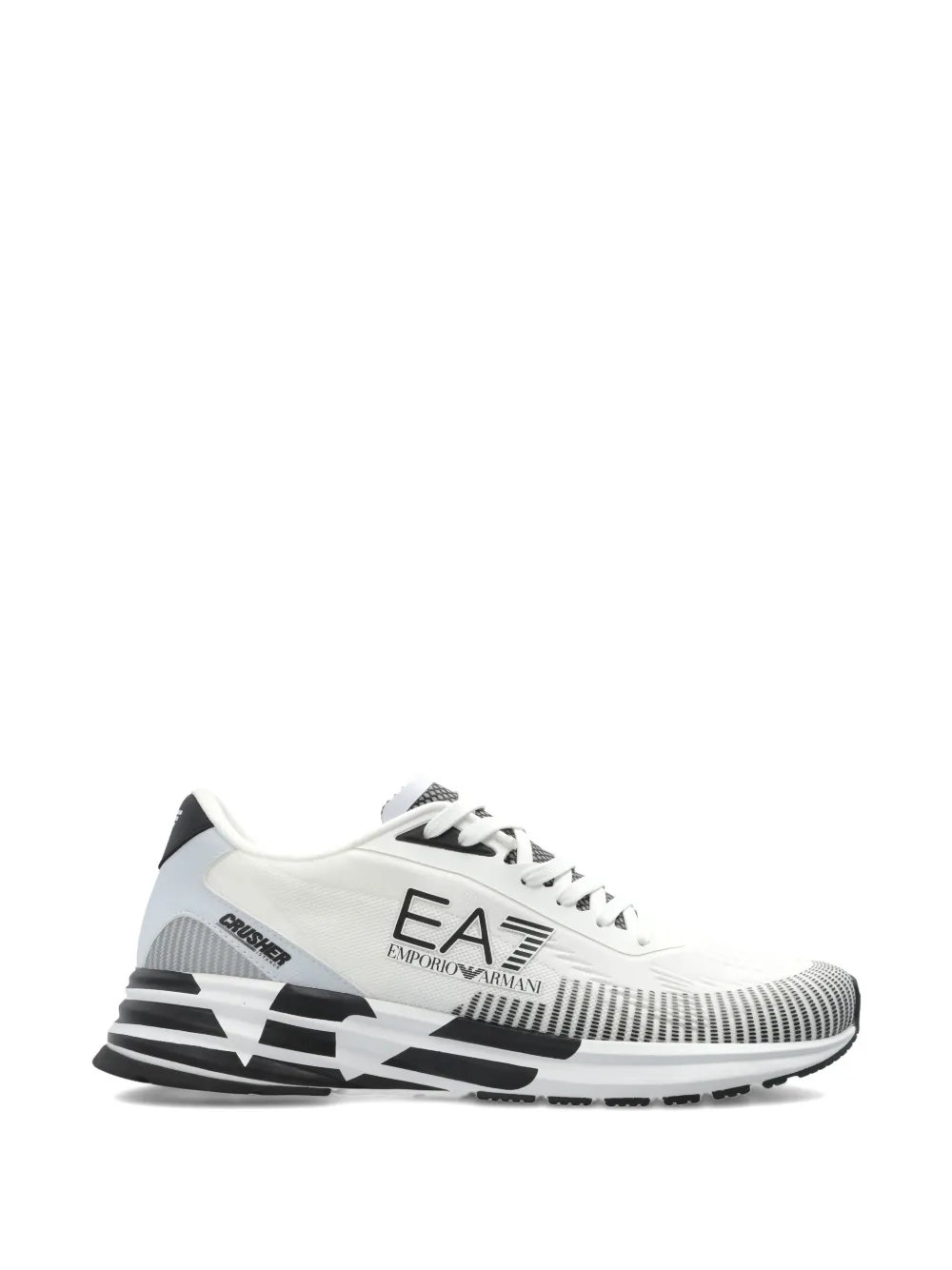 Ea7 Emporio Armani Crusher sneakers met logo Wit