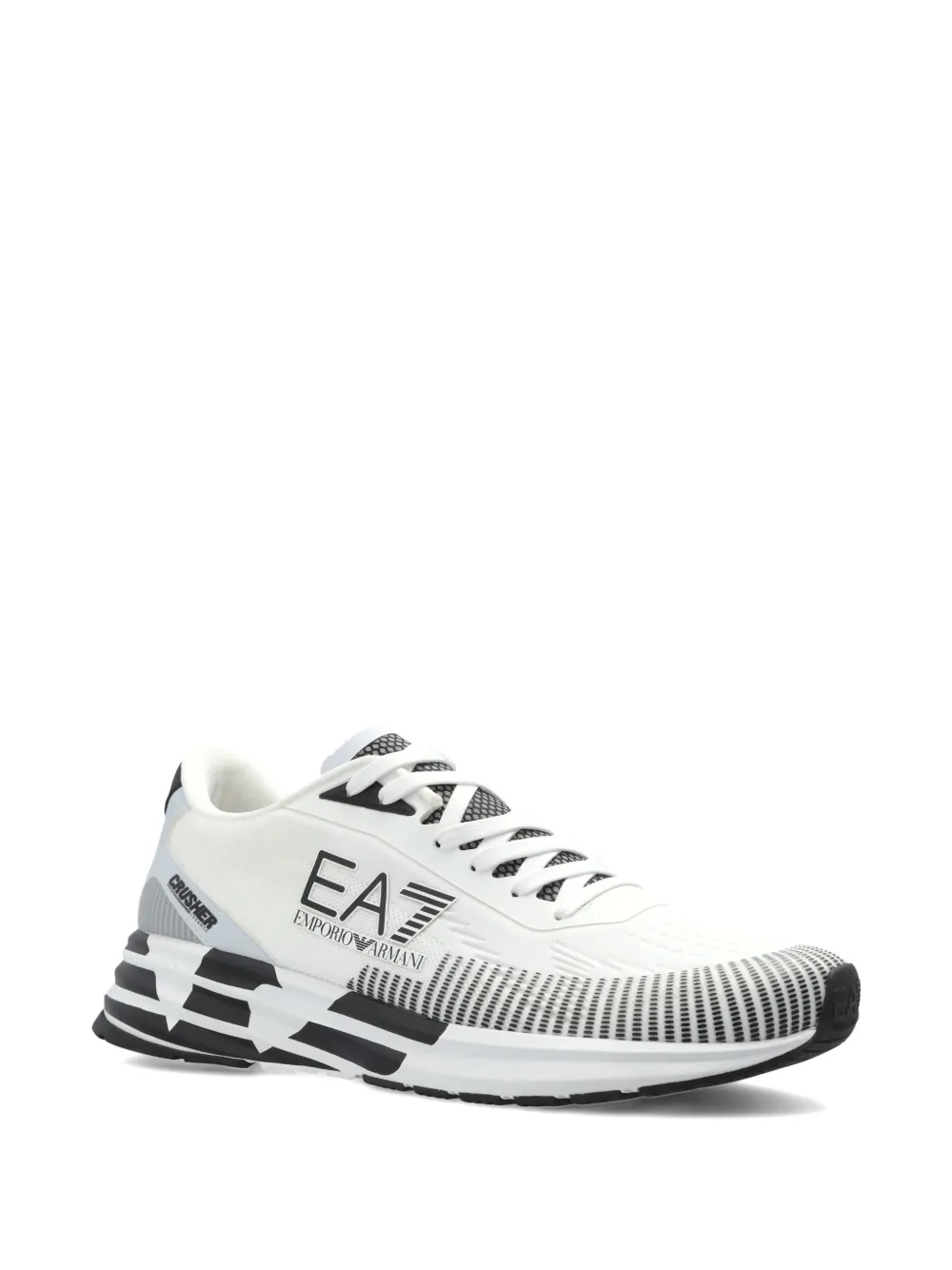 Ea7 Emporio Armani Crusher sneakers met logo Wit