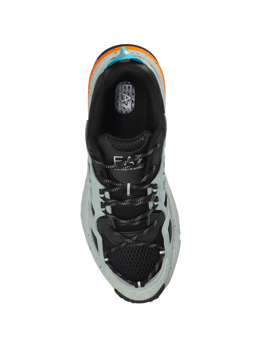 Ea7 Emporio Armani Crusher sneakers met logo Blauw