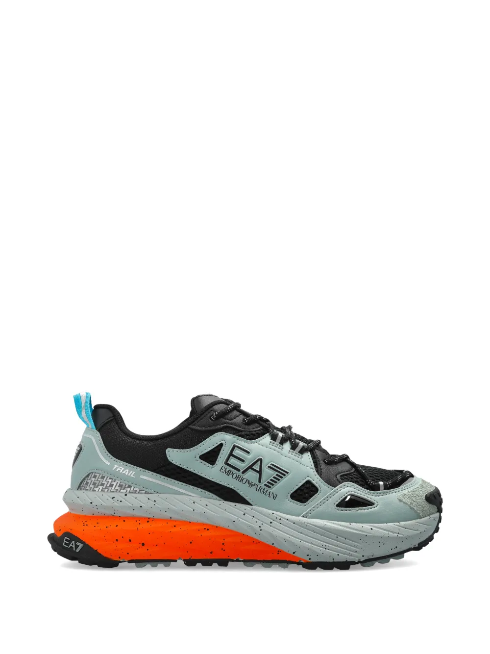 Ea7 Emporio Armani Crusher sneakers met logo Blauw