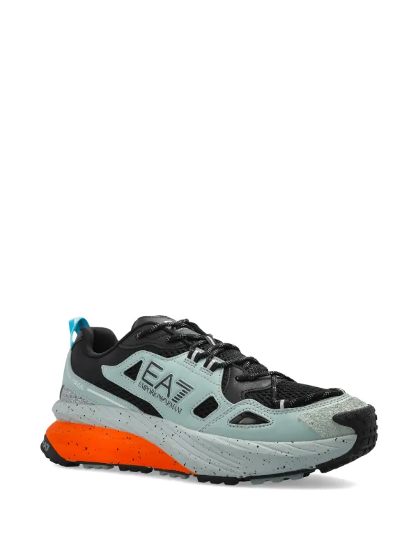 Ea7 Emporio Armani Crusher Logo Sneakers | Blue | FARFETCH