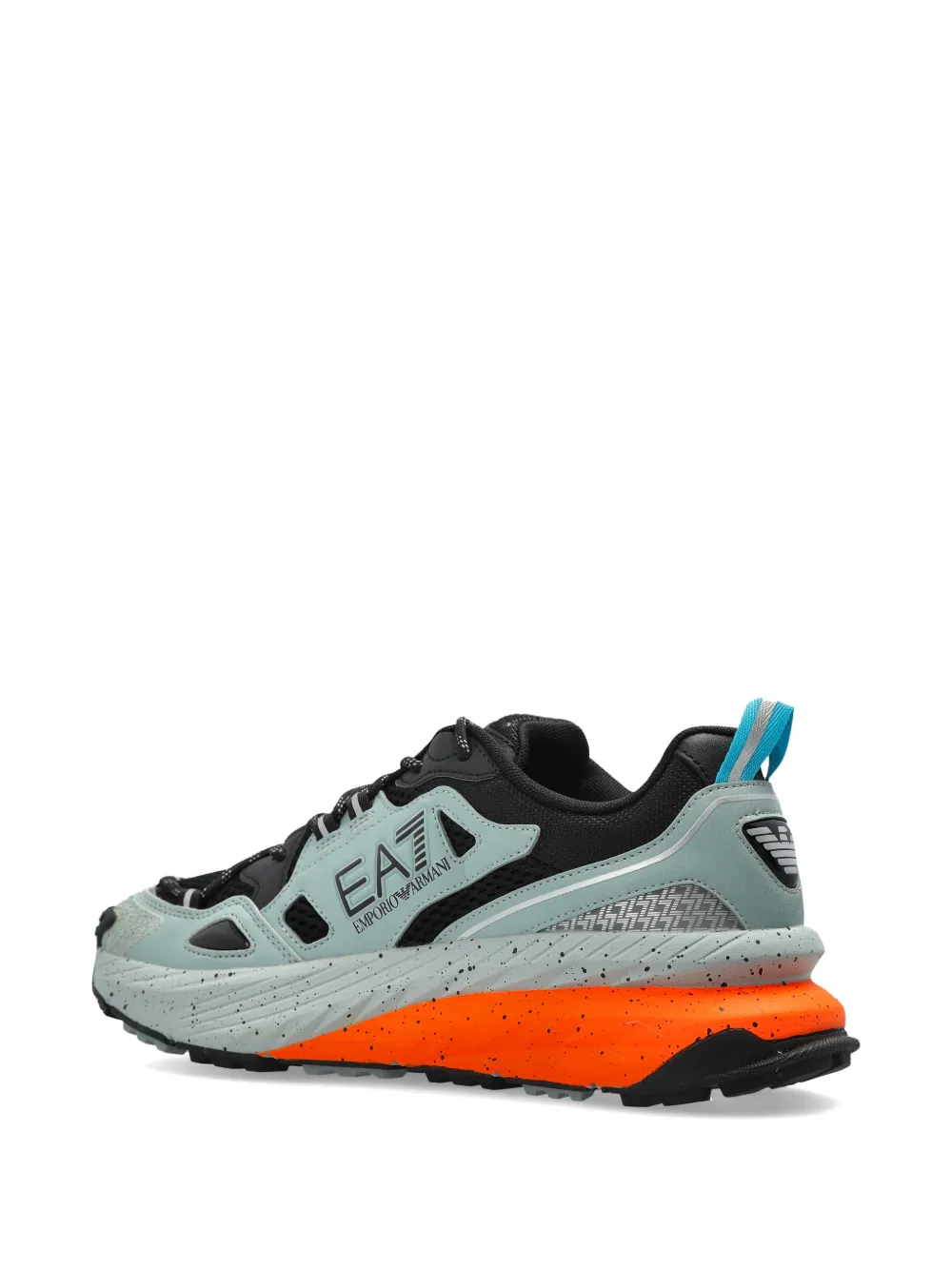 Ea7 Emporio Armani Crusher sneakers met logo Blauw