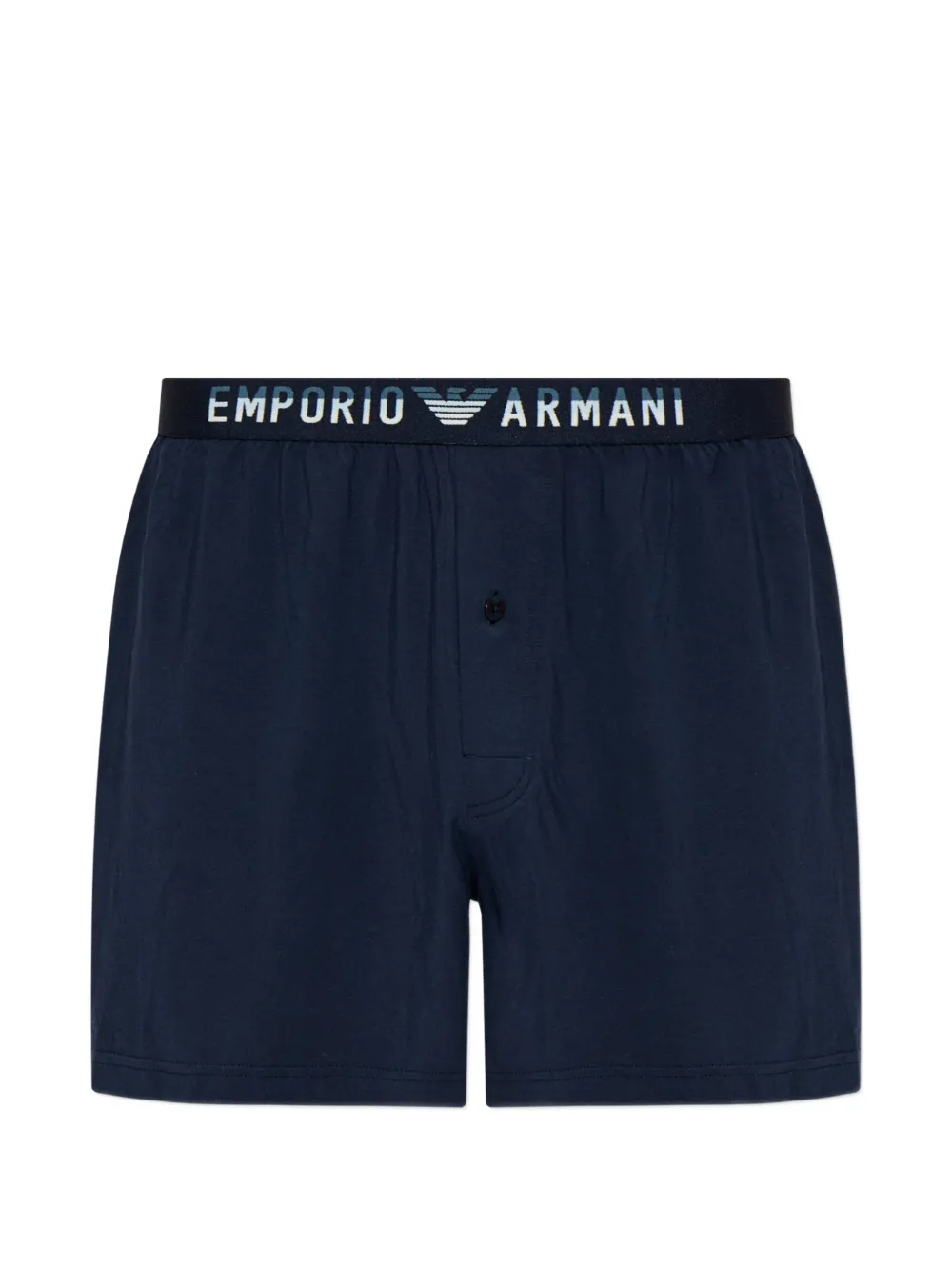 Emporio Armani logo-waistband boxers - Blu