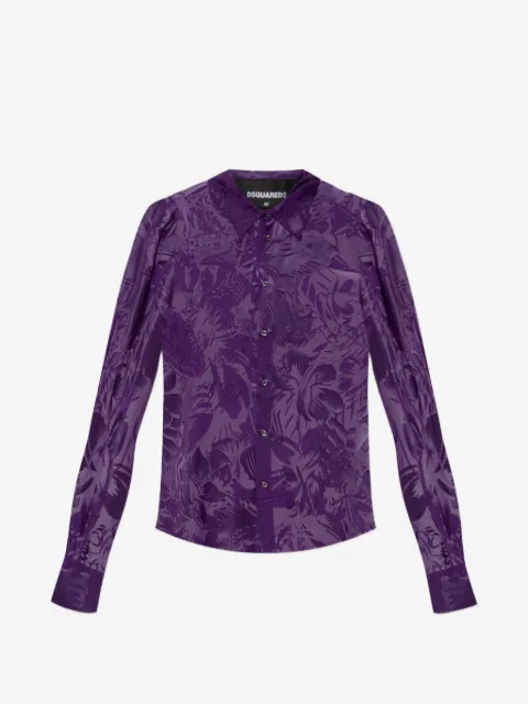 DSQUARED2 floral buttoned shirt