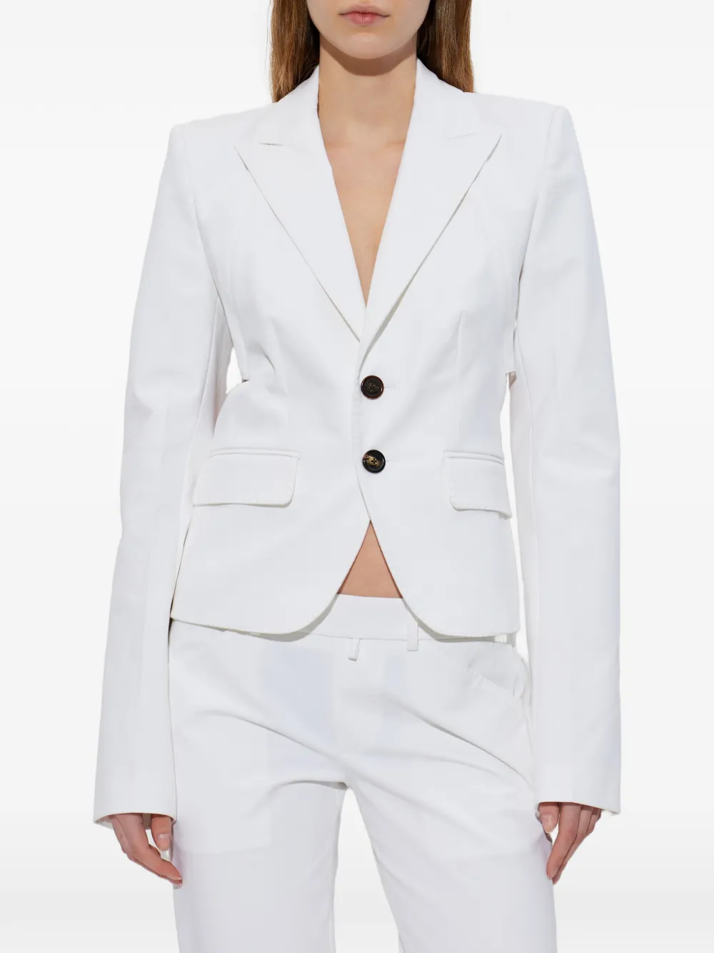  Dsquared2 Blazer Con Botones - Blanco 