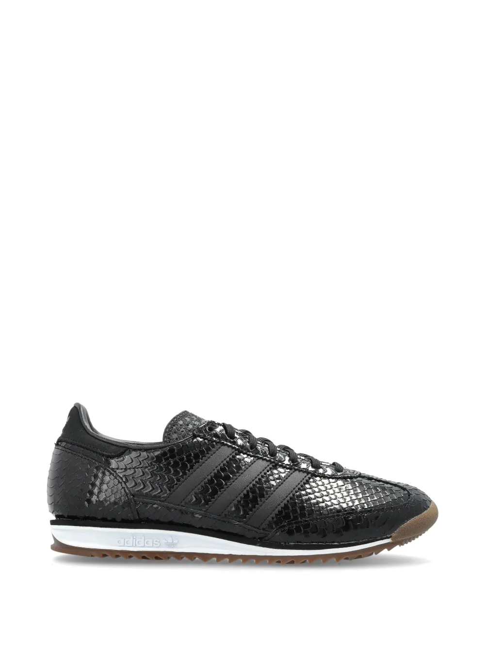 Adidas SL 72 OG reptile-effect stripe sneakers Zwart