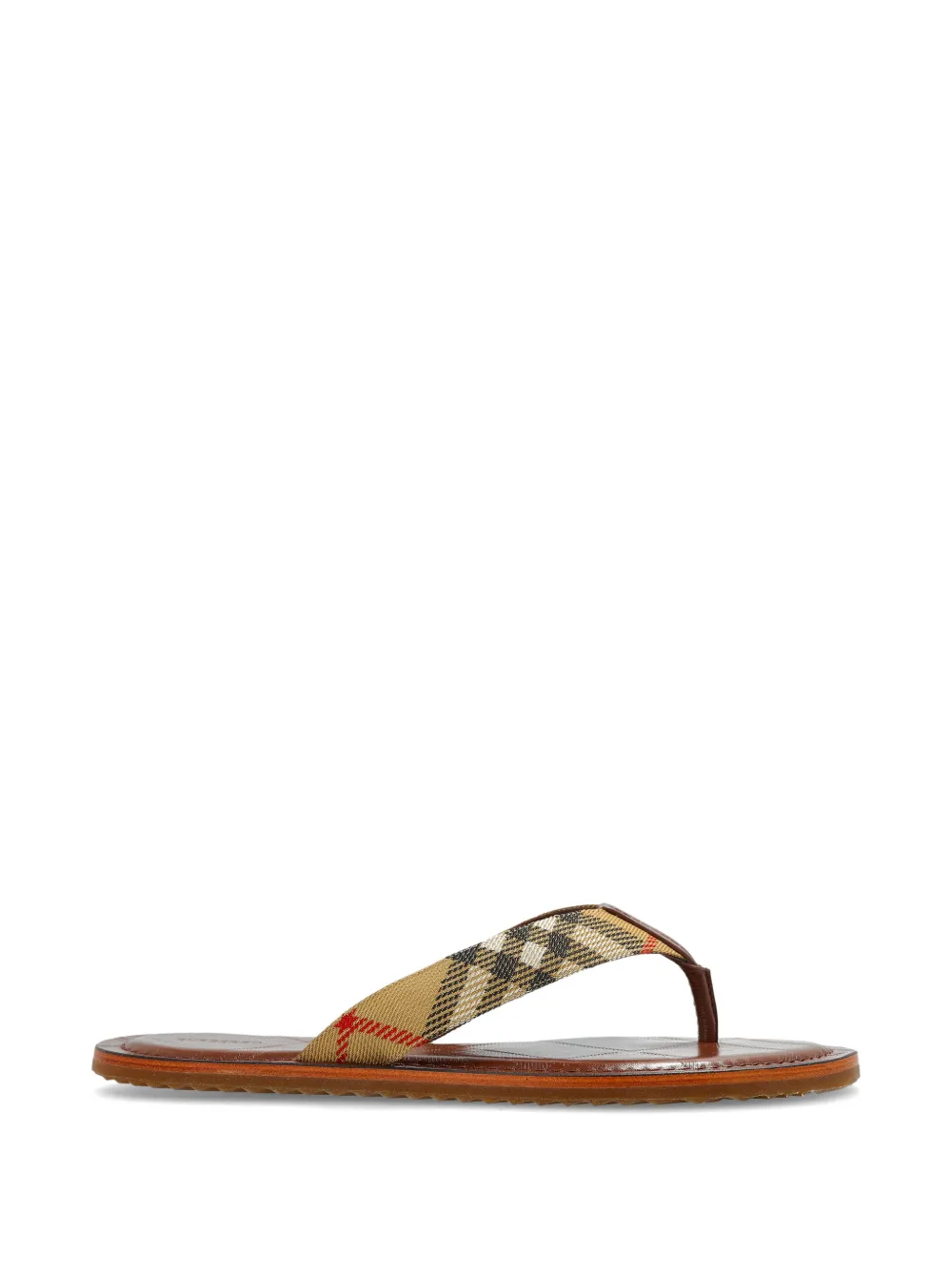 Burberry check-pattern sandals Beige