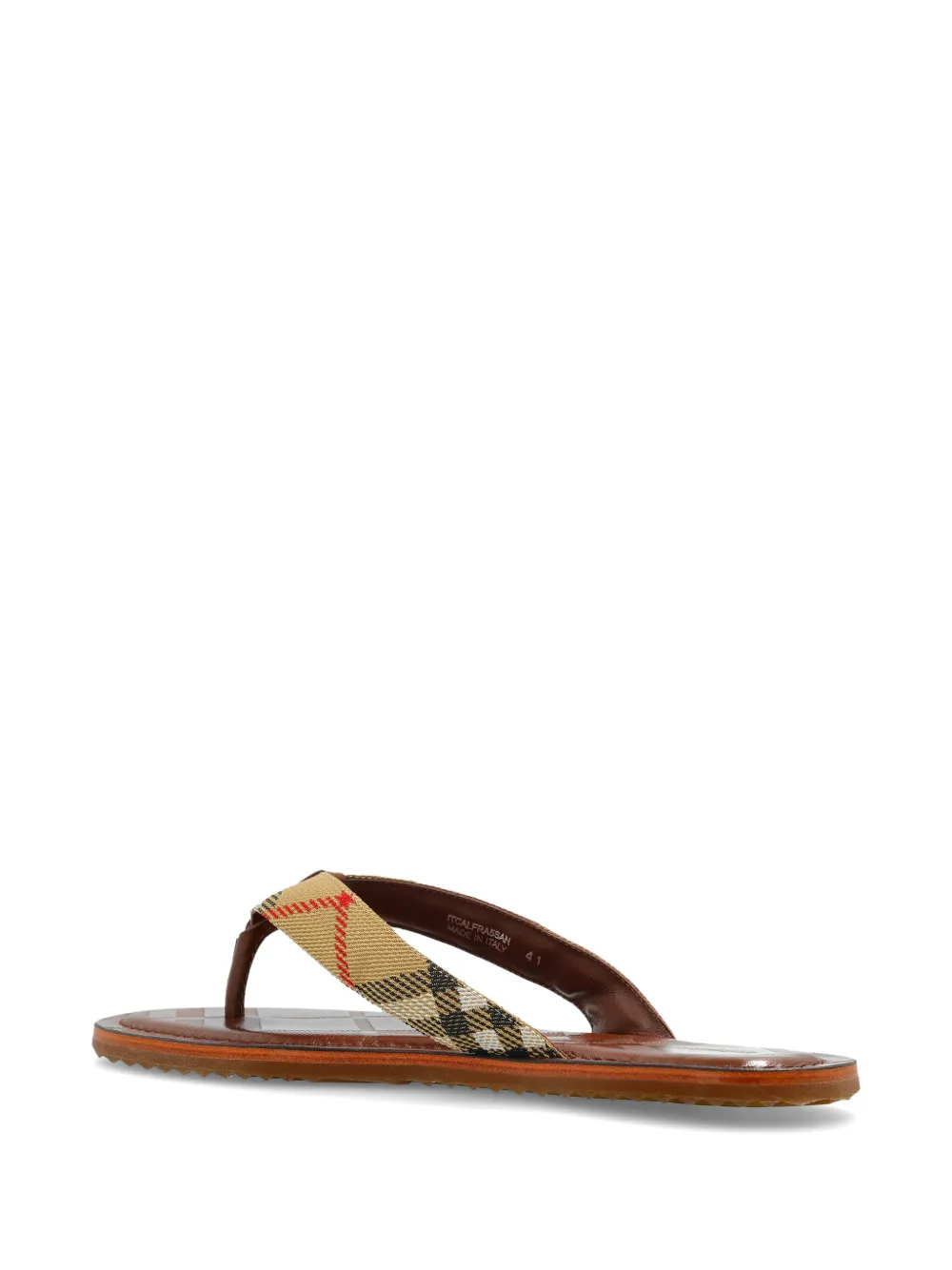 Burberry check-pattern sandals Beige