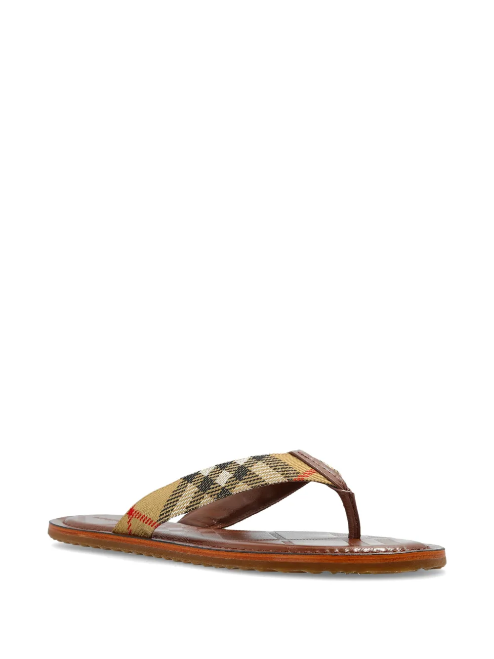 Burberry check-pattern sandals Beige