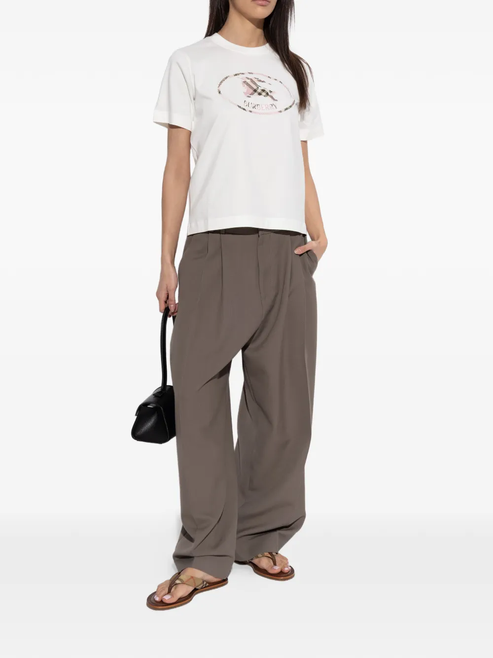 Burberry check-pattern sandals Beige