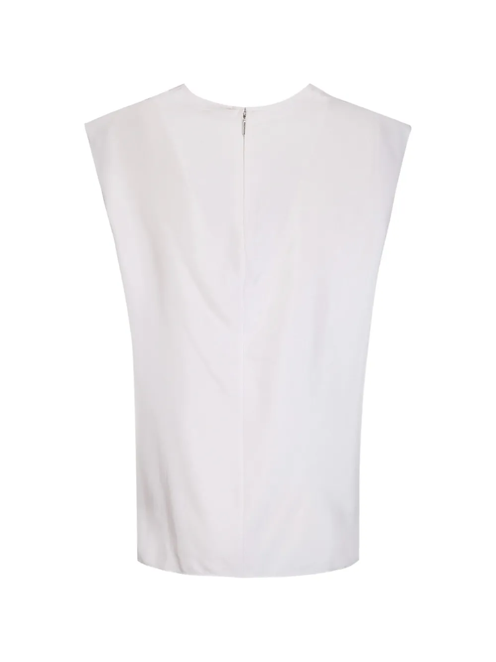 Calvin Klein Twill tanktop met watervalhals Wit