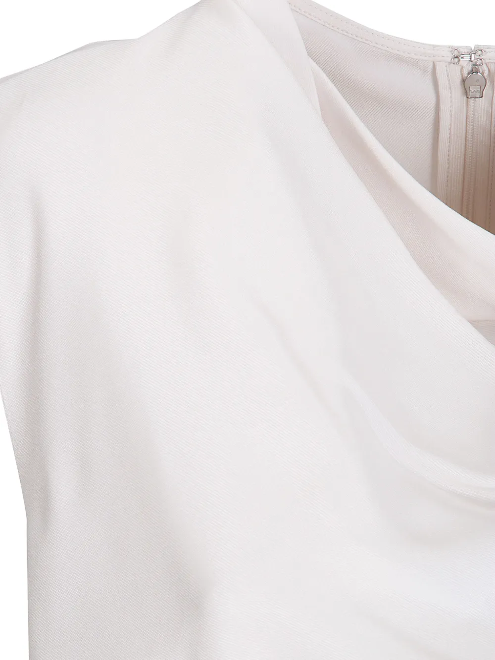 Calvin Klein Twill tanktop met watervalhals Wit