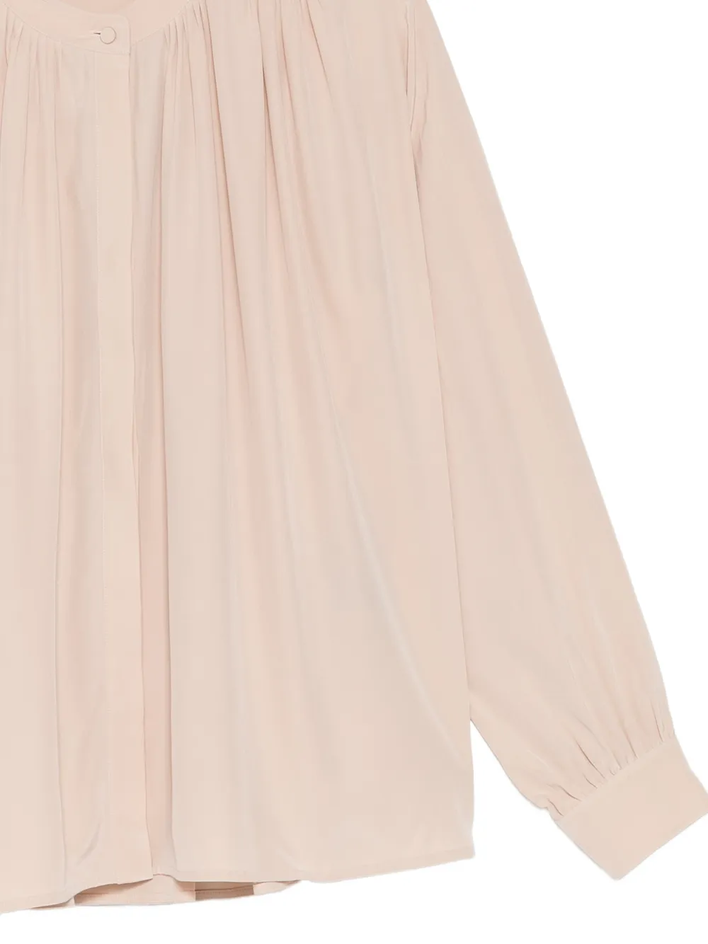 Yves Salomon Geplooid overhemd Beige