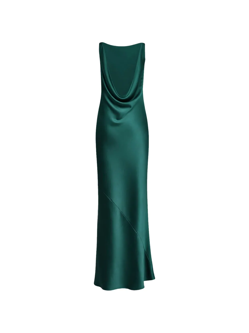 emerald green cowl neck maxi dress Emerald Green Satin Emerald Satin Cowl Neck Maxi Dress Emerald Green Silk  Satin Maxi Dress: Cowl Neck Evening Gown