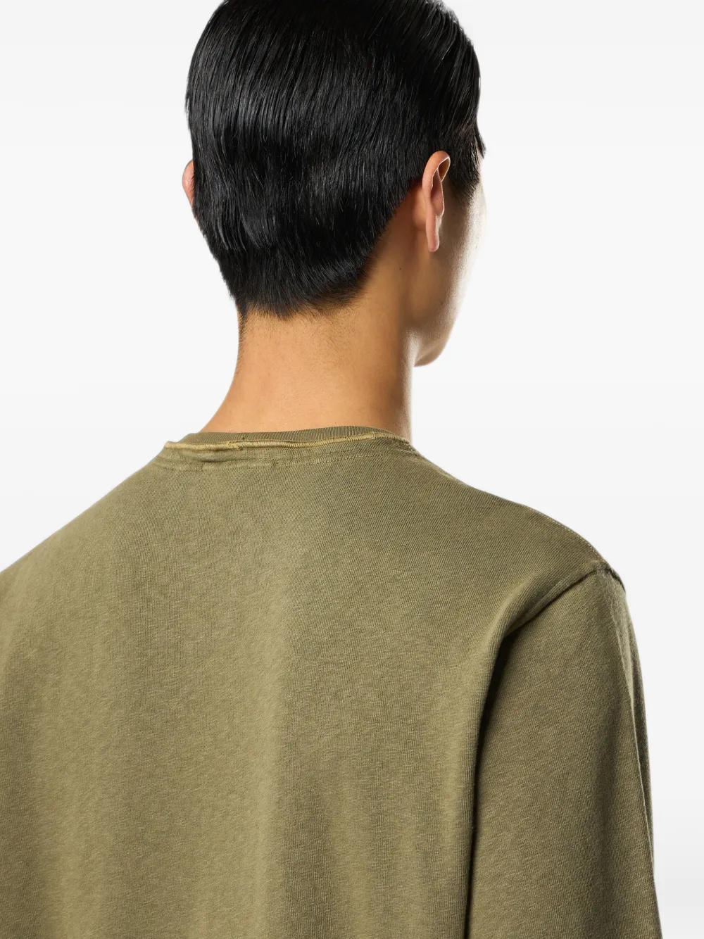 Stone Island Geribbelde sweater met logopatch Groen
