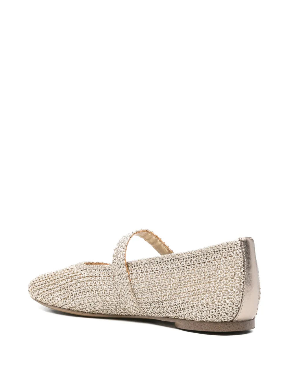  Tamaris Buckle-strap Ballet Flats - Gold 