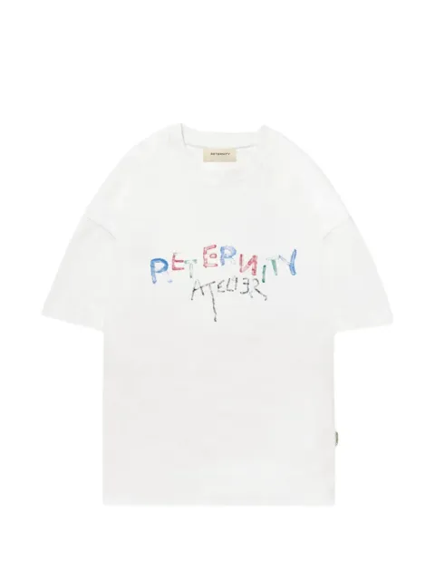 RETERNITY L'Expression logo-print cotton T-shirt