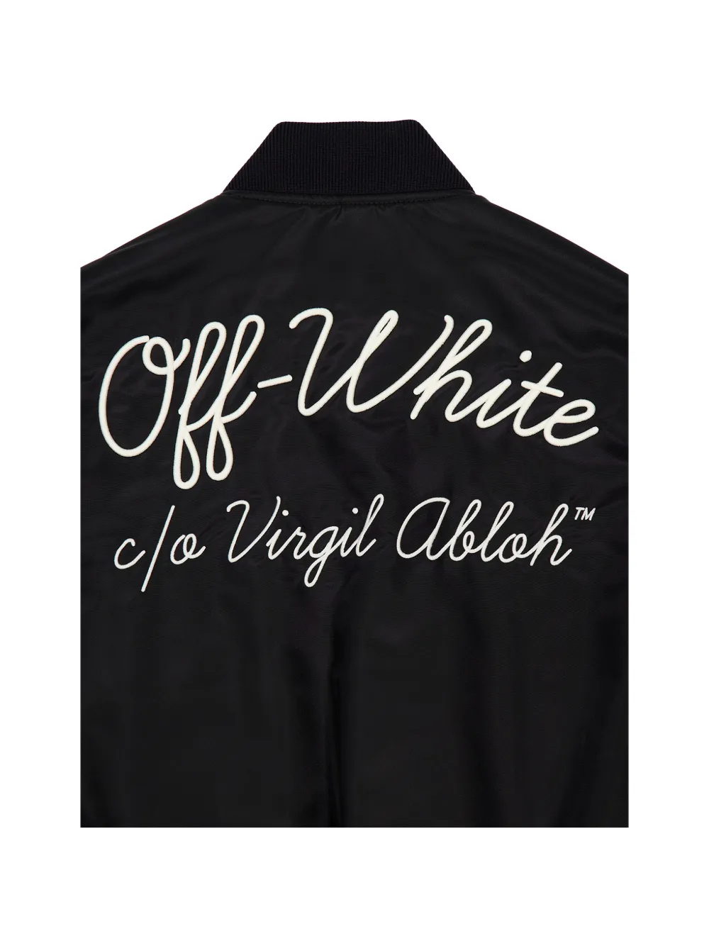 Off-White Bomberjack met geborduurd logo Zwart