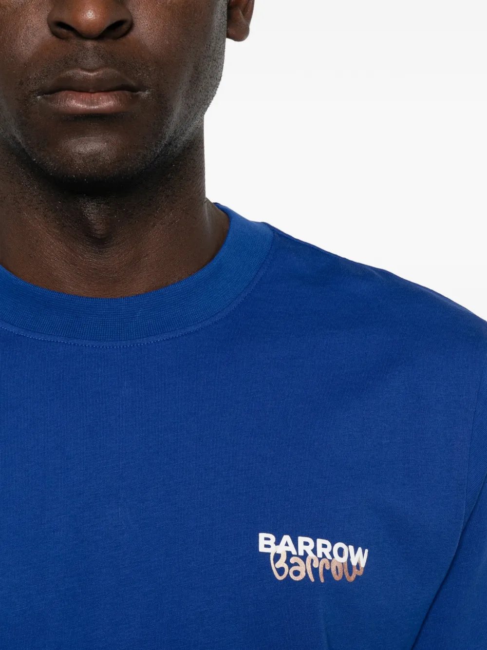 BARROW T-shirt met beerprint en logo-print Blauw
