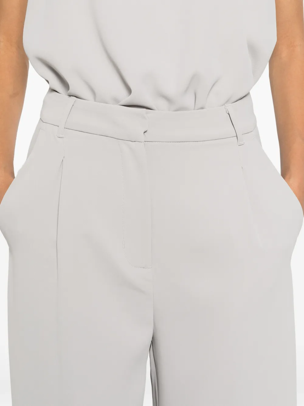 Eleh Broek met riemlussen Grijs