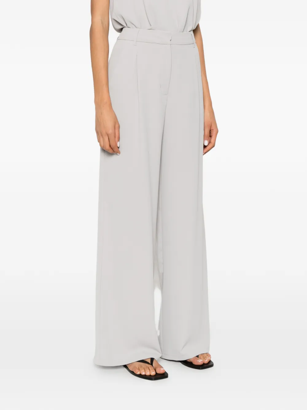 Eleh Broek met riemlussen Grijs