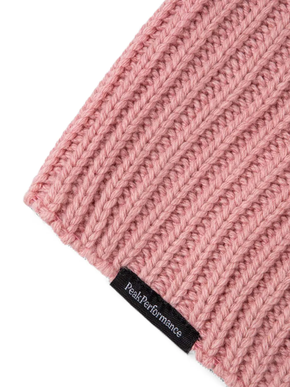 Peak Performance Ribgebreide muts Roze