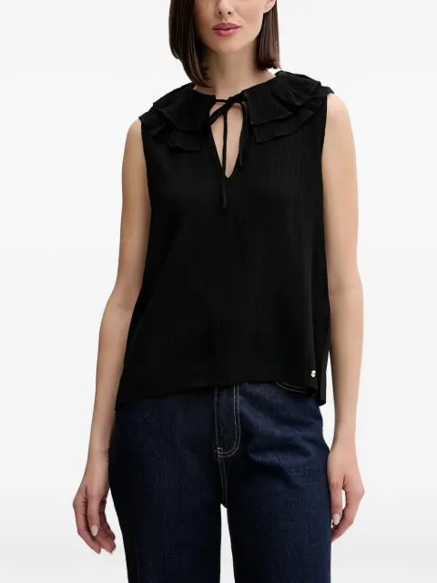 Pedro Del Hierro blusa con volantes en el cuello
