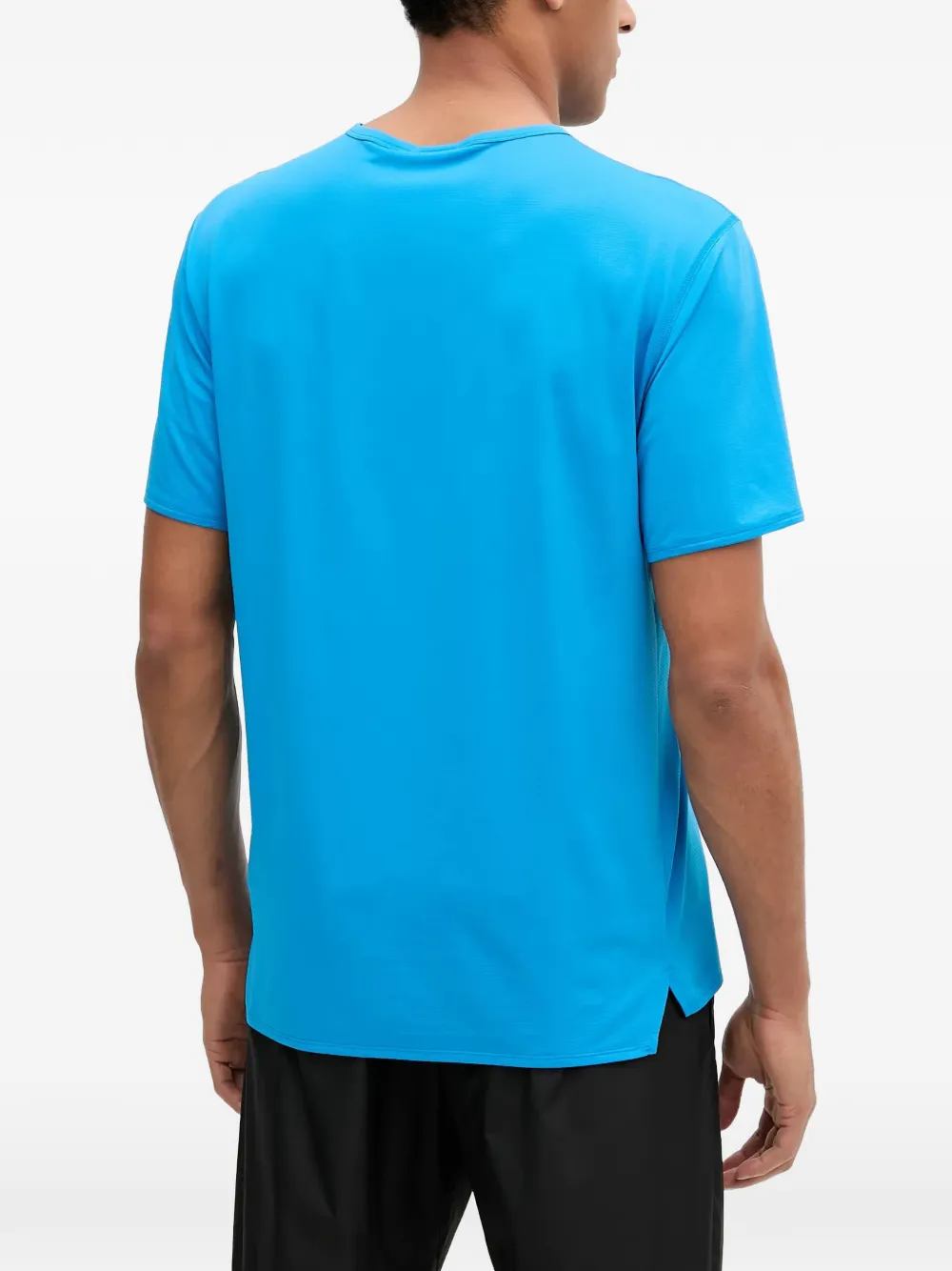 Peak Performance T-shirt met logoprint met ronde hals Blauw