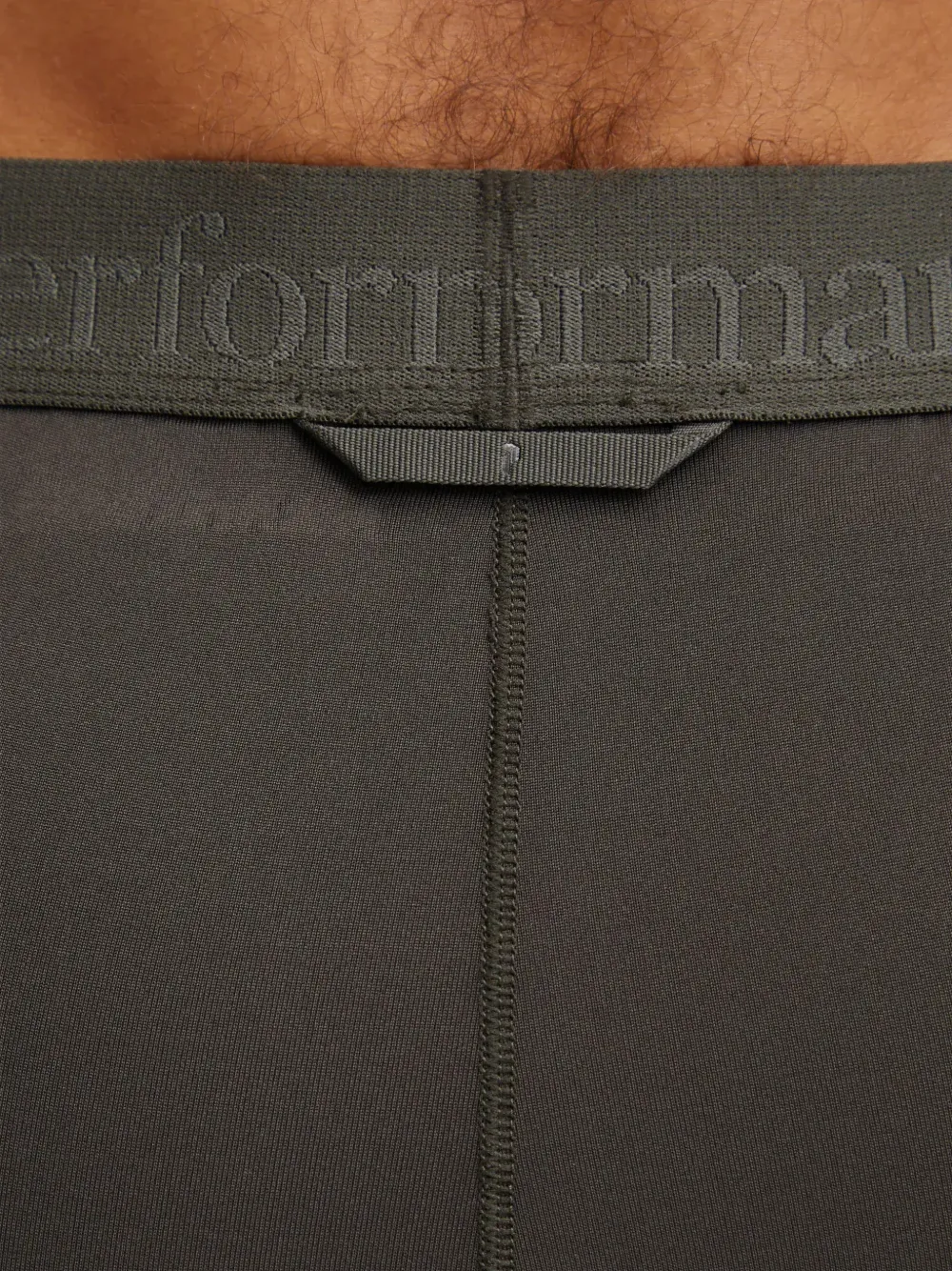 Peak Performance Cropped sportlegging met logoband Grijs