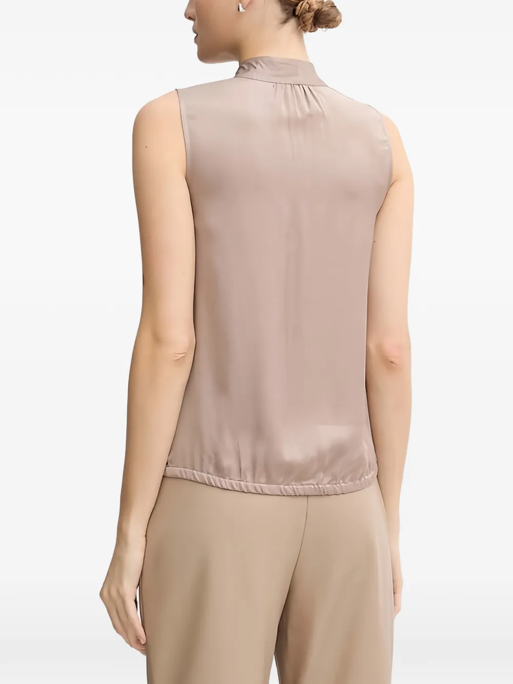  Oui Top Con Lazo En El Cuello - Neutro 