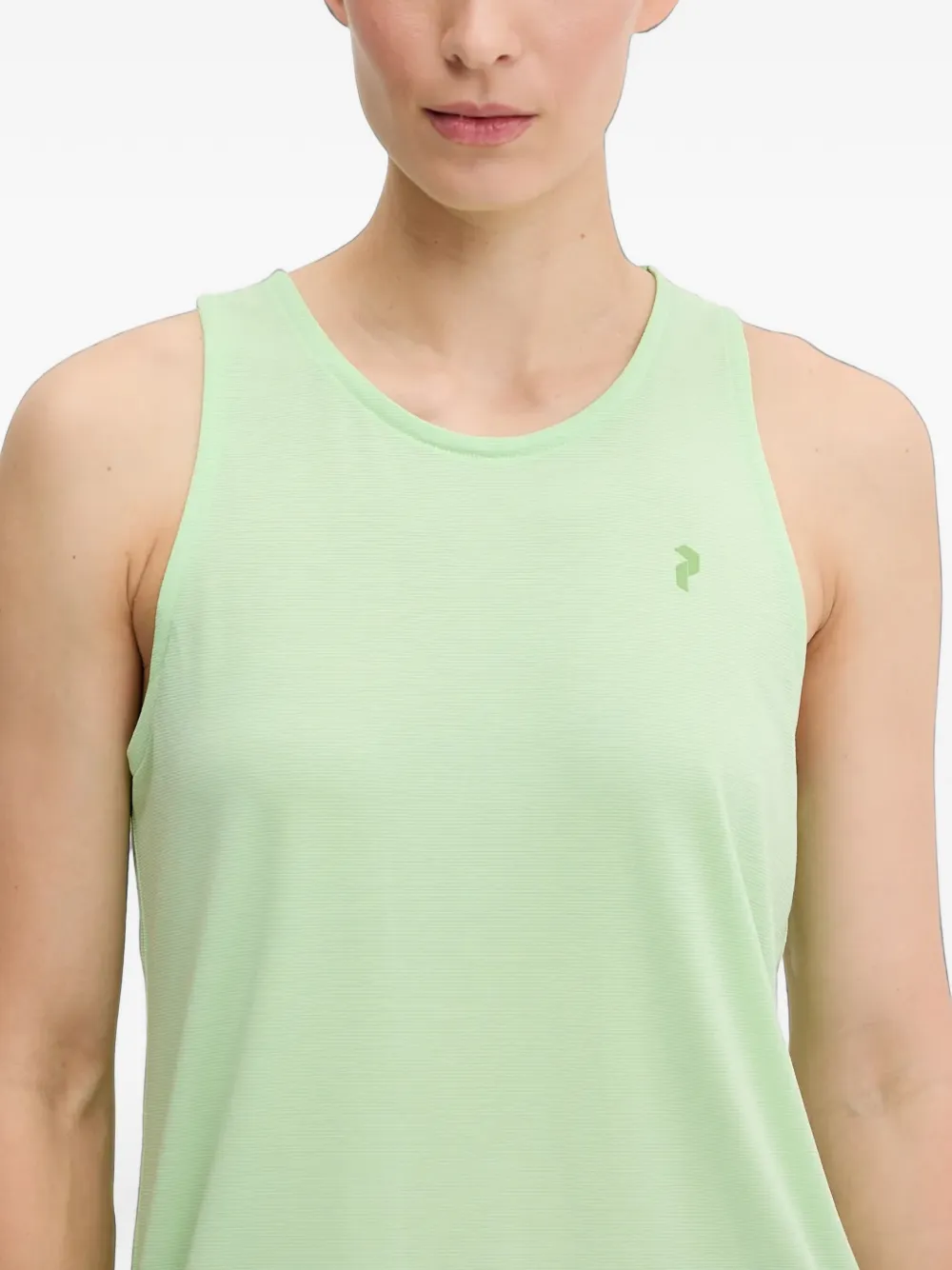 Peak Performance Tanktop met ronde hals en logodetail Groen