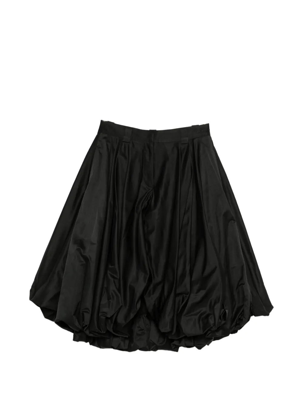 Balenciaga gathered midi skirt - Nero
