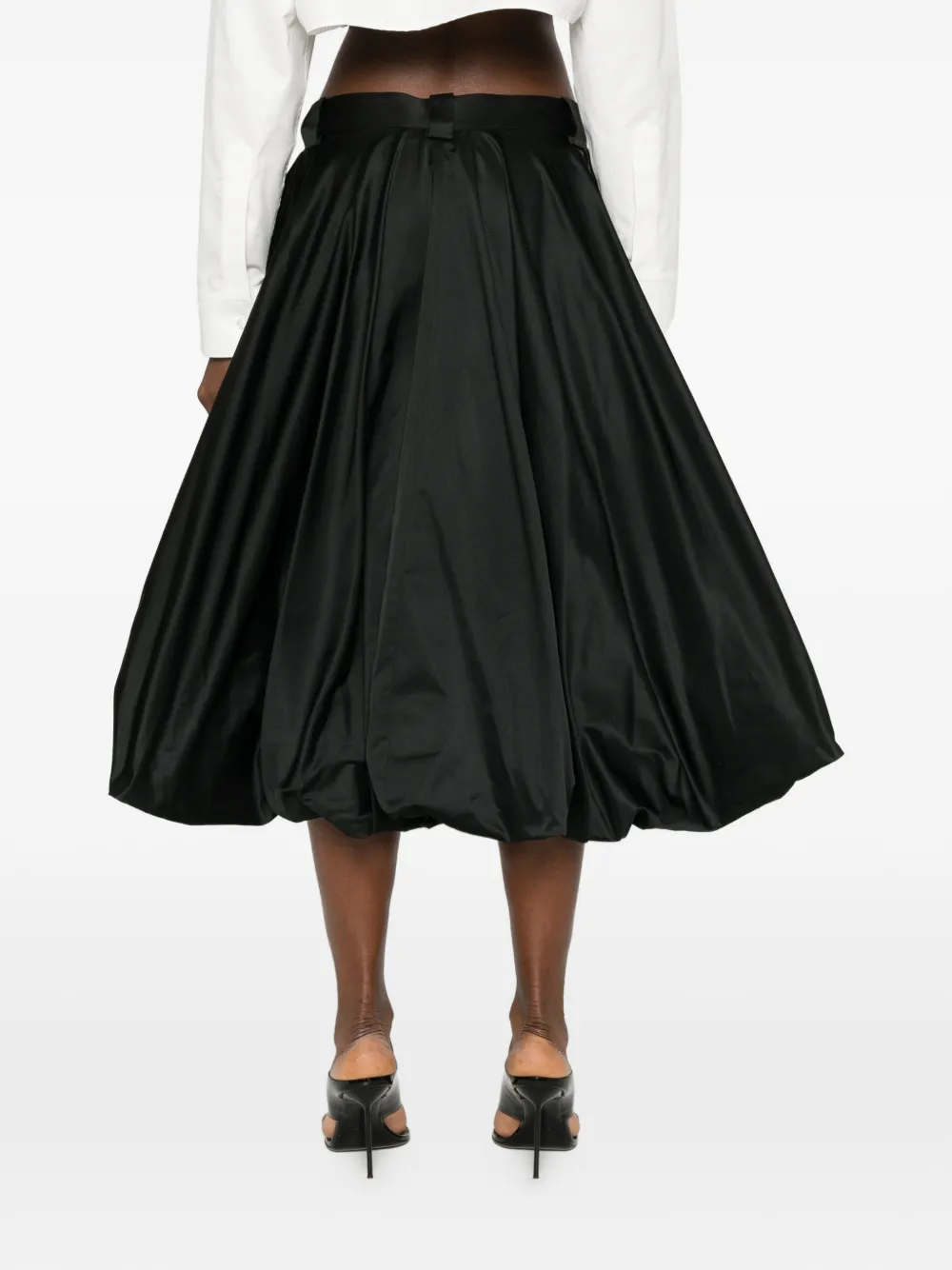 Balenciaga Gesmockte midi-rok Zwart